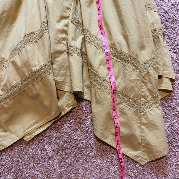 Free People Green, Spaghetti Strap, Maxi, Cotton Dress - Picture 11 of 16